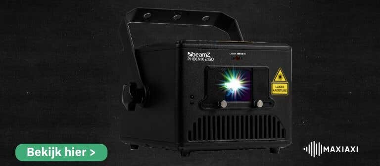 BeamZ Phoenix 2150 RGB-laser — krachtige lasershow met kleurrijke straaleffecten voor professioneel gebruik