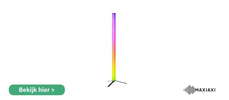 BeamZ Zeus LED-lichtzuil — stijlvolle lichtzuil met vloeiende kleurverlopen en afstandsbediening