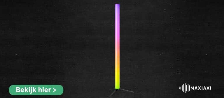 BeamZ Zeus LED-lichtzuil — stijlvolle lichtzuil met vloeiende kleurverlopen en afstandsbediening