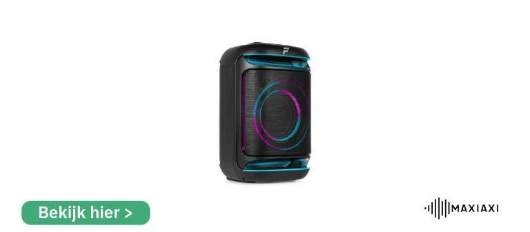 Fenton Track165 – robuuste portable speaker met LED-verlichting