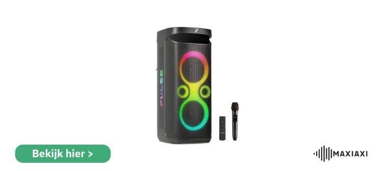 Fenton Pulse130 party speaker met accu en LED’s