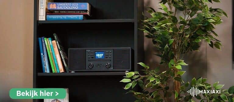 Audizio Avola DAB radio in een kast