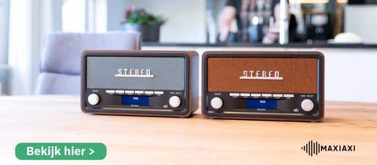 Audizio Foggia retro radio's (donkerbruin/koper, donkerbruin/grijs)