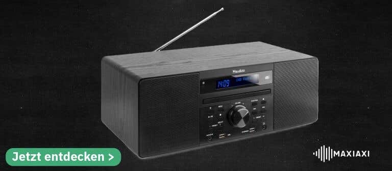 Audizio Prato Kompaktanlagen – stilvolle DAB+-Radios mit CD-Player und Digitaldisplay in verschiedenen Farben