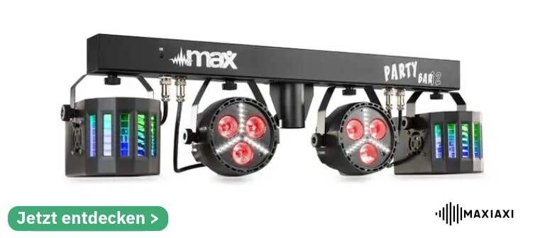 MAX Partybar12 Lichtset mit Stativ