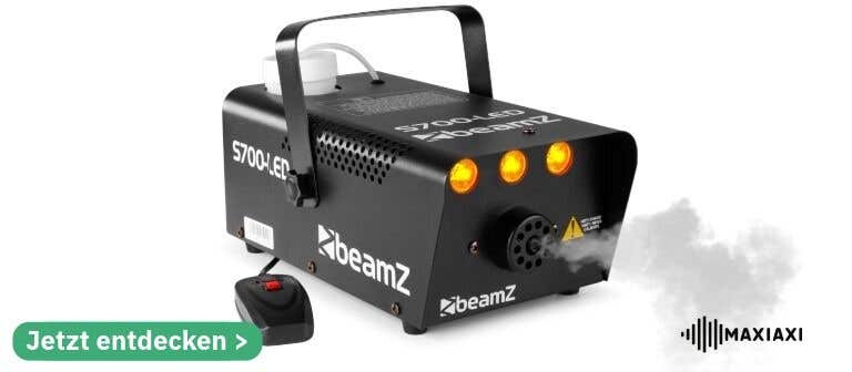 Schauen Sie sich hier die BeamZ S700 LED-Nebelmaschine mit Flammeneffekt an