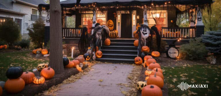 Halloween Hausdekorationen und Halloween Gartendekorationen