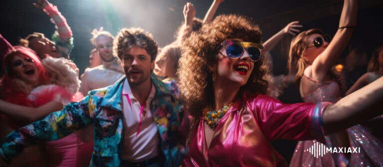 Eine 80er Jahre Mottoparty