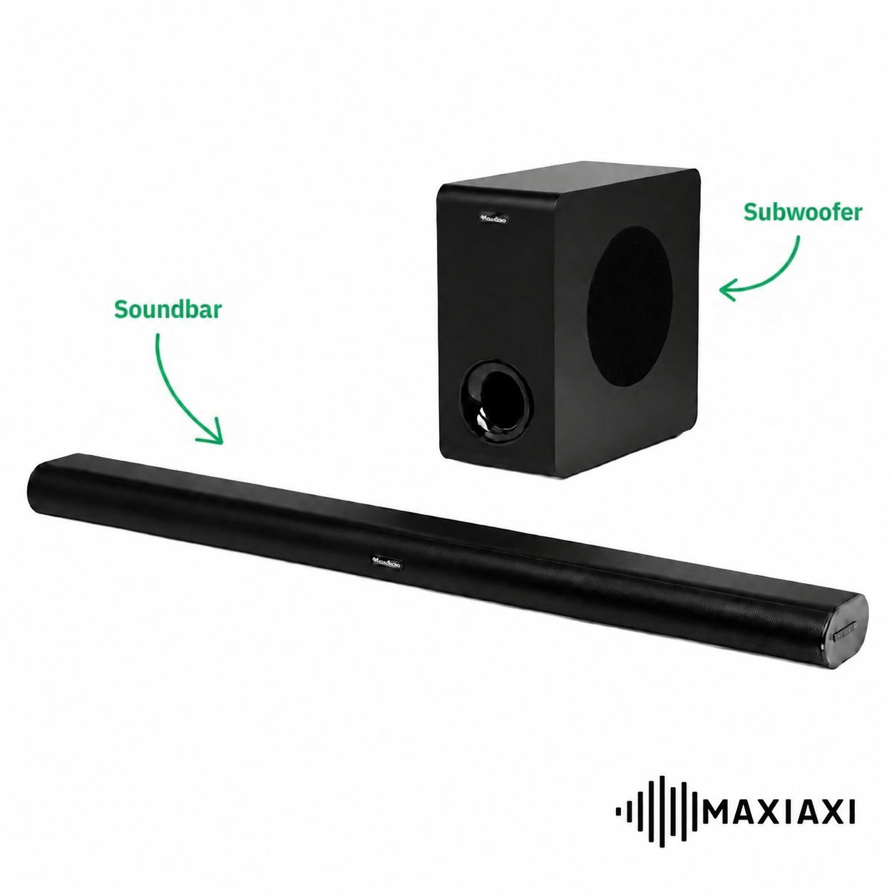 Schematische Darstellung, wie eine Soundbar funktioniert