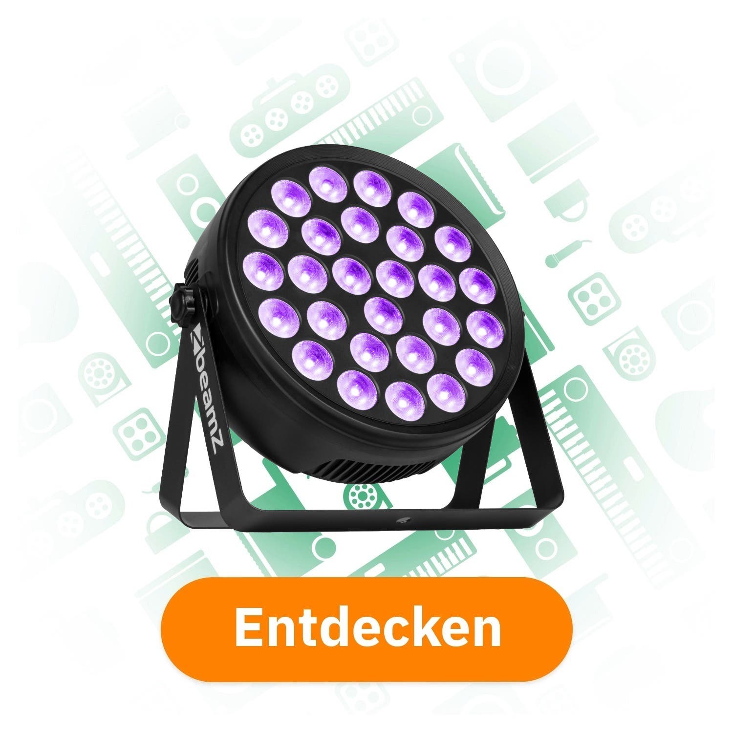 BeamZ BCC260 PAR-Spot mit Farbe und Schwarzlicht entdecken