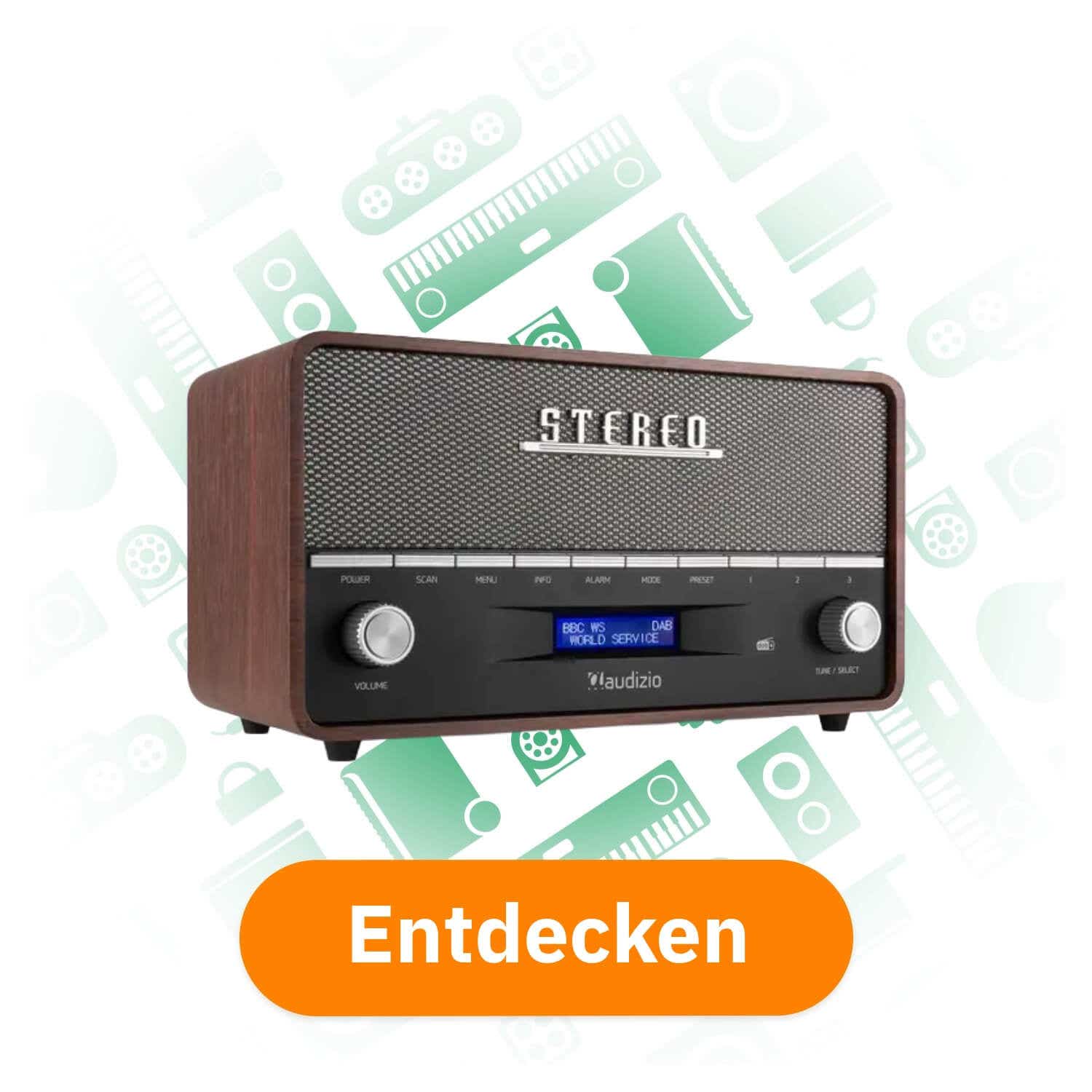 Audizio Corno Retro DAB+ Radio mit Bluetooth