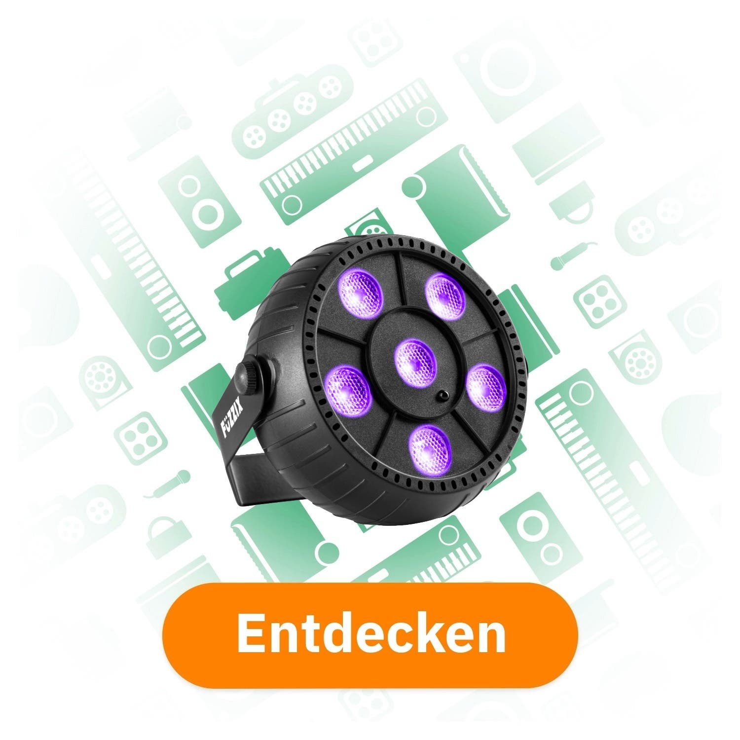 Fuzzix PLP14 Schwarzlichtlampe mit Akku entdecken