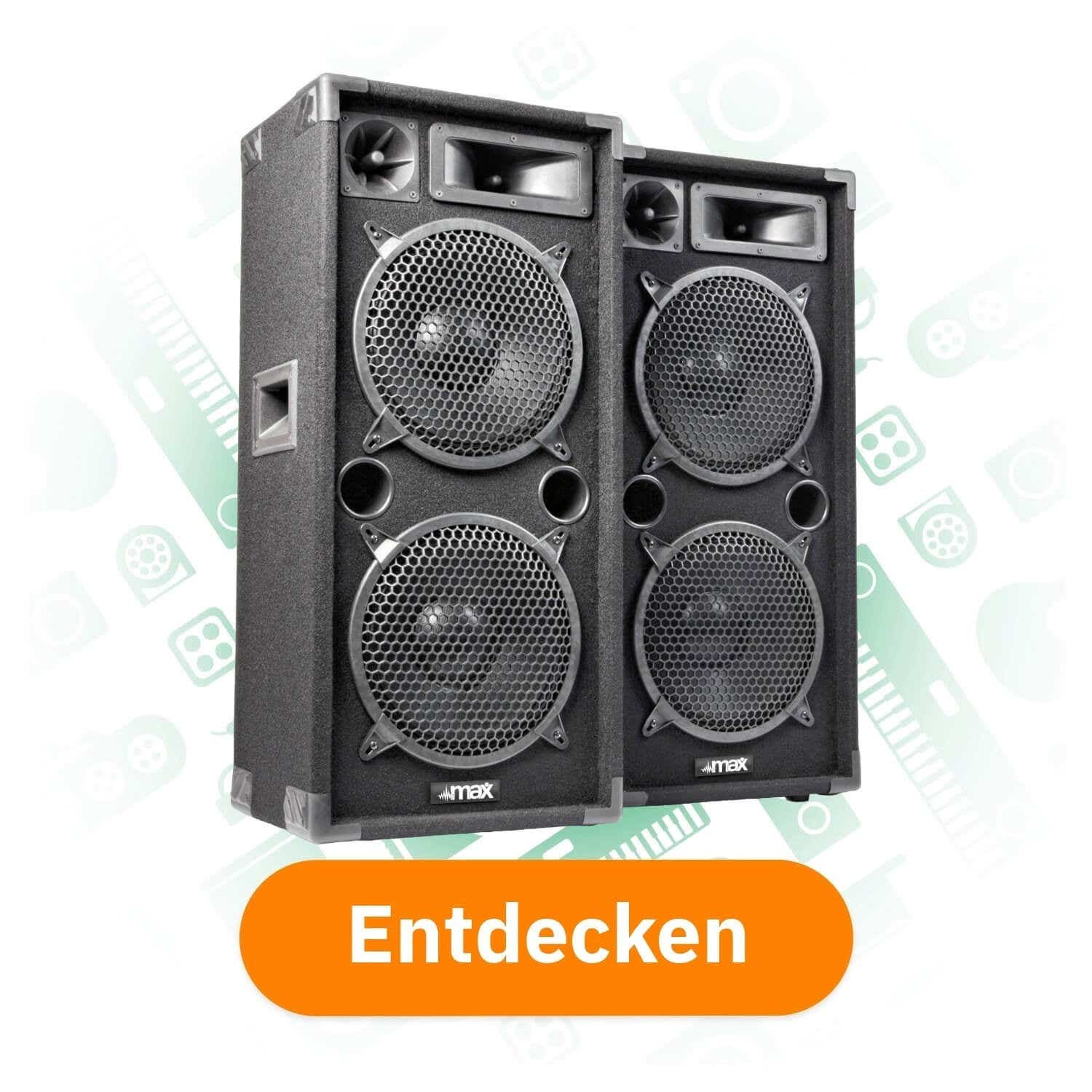 MAX MAX210 2000W Disco Lautsprecherset 2x 10 Zoll entdecken