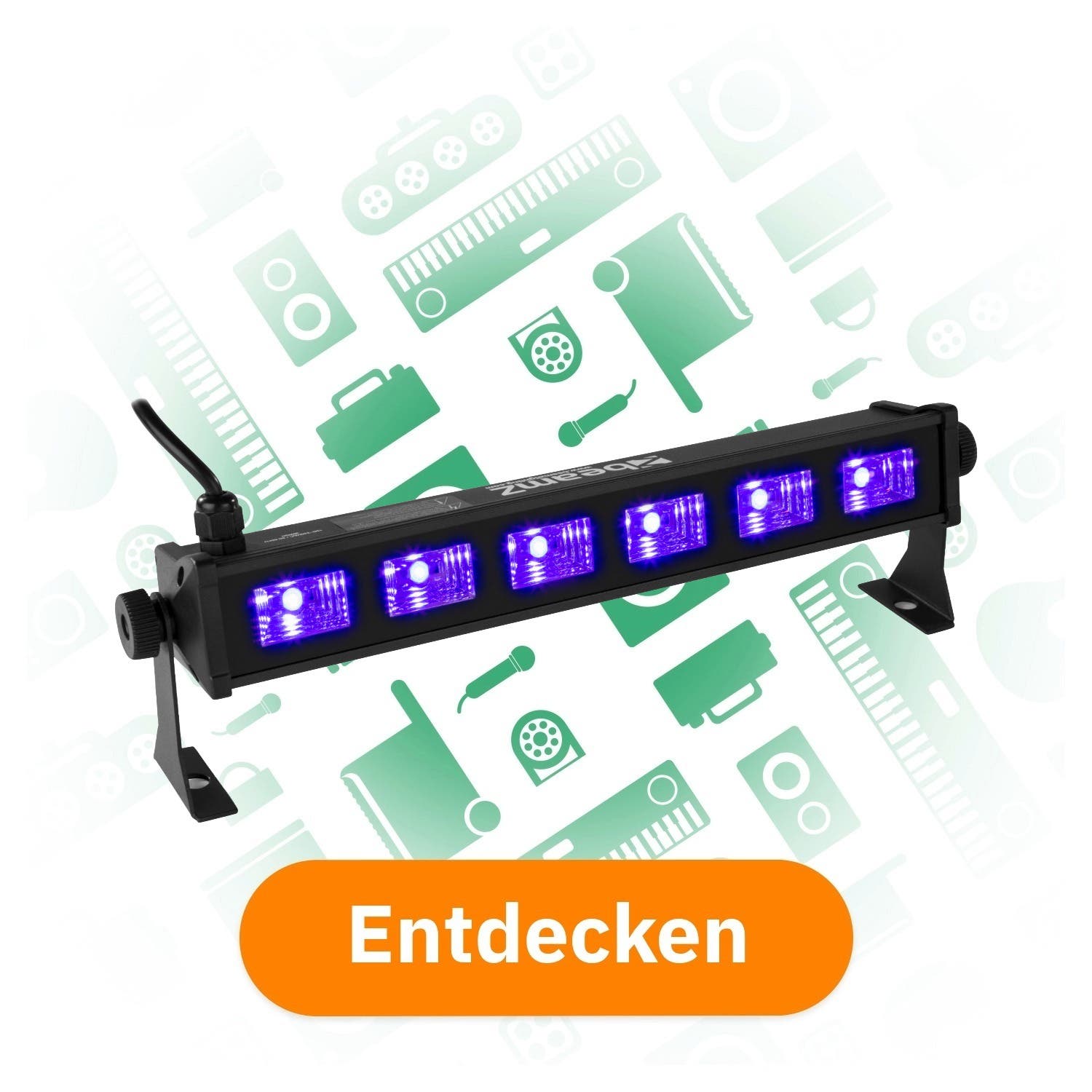 BeamZ BUV63 kompakte Schwarzlichtlampe entdecken