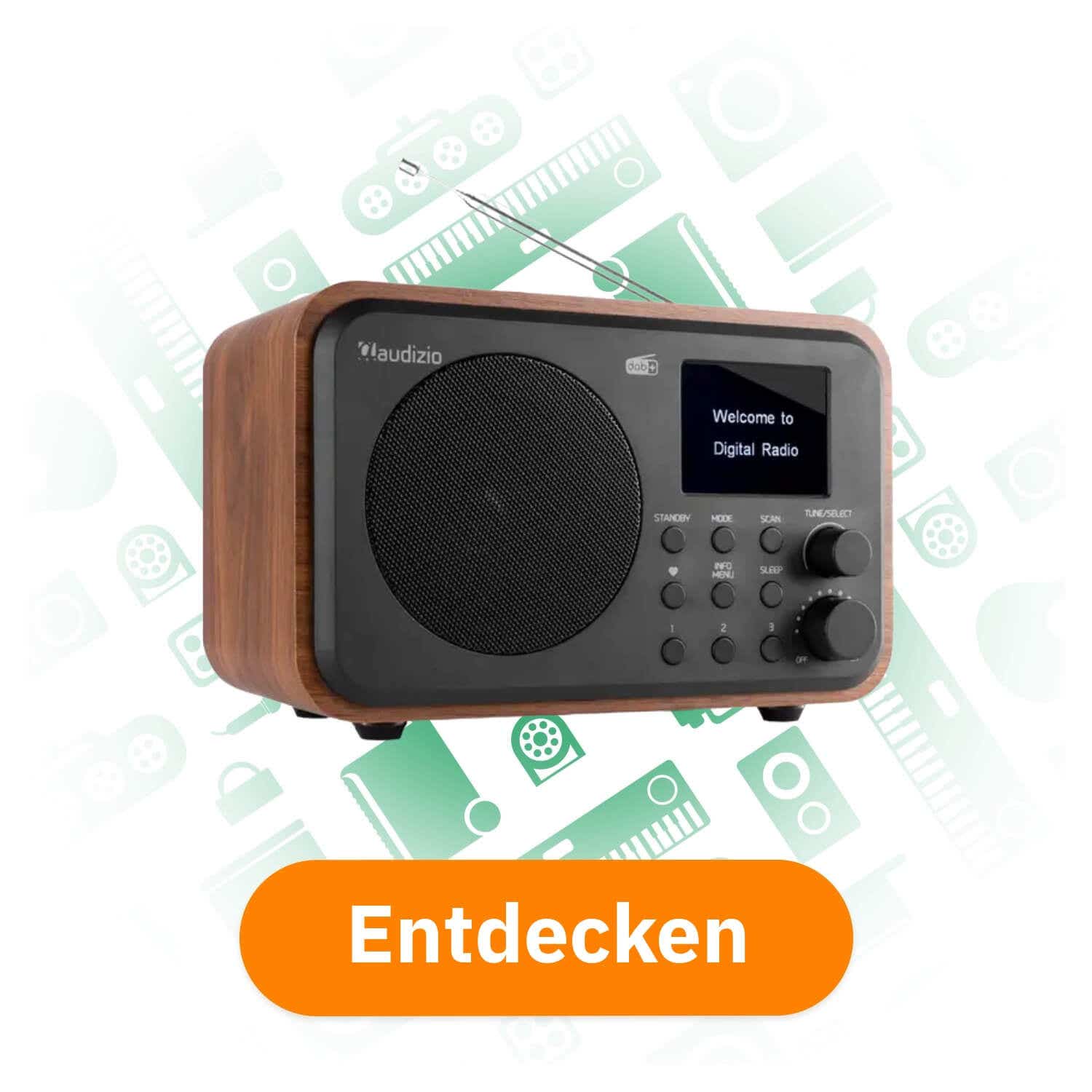 Audizio Milan tragbares DAB Radio mit Akku