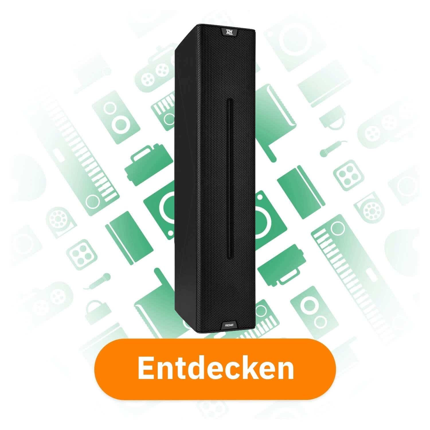 Power Dynamics PDCS403 passiver Säulenlautsprecher - IP44 - 260W - Schwarz entdecken