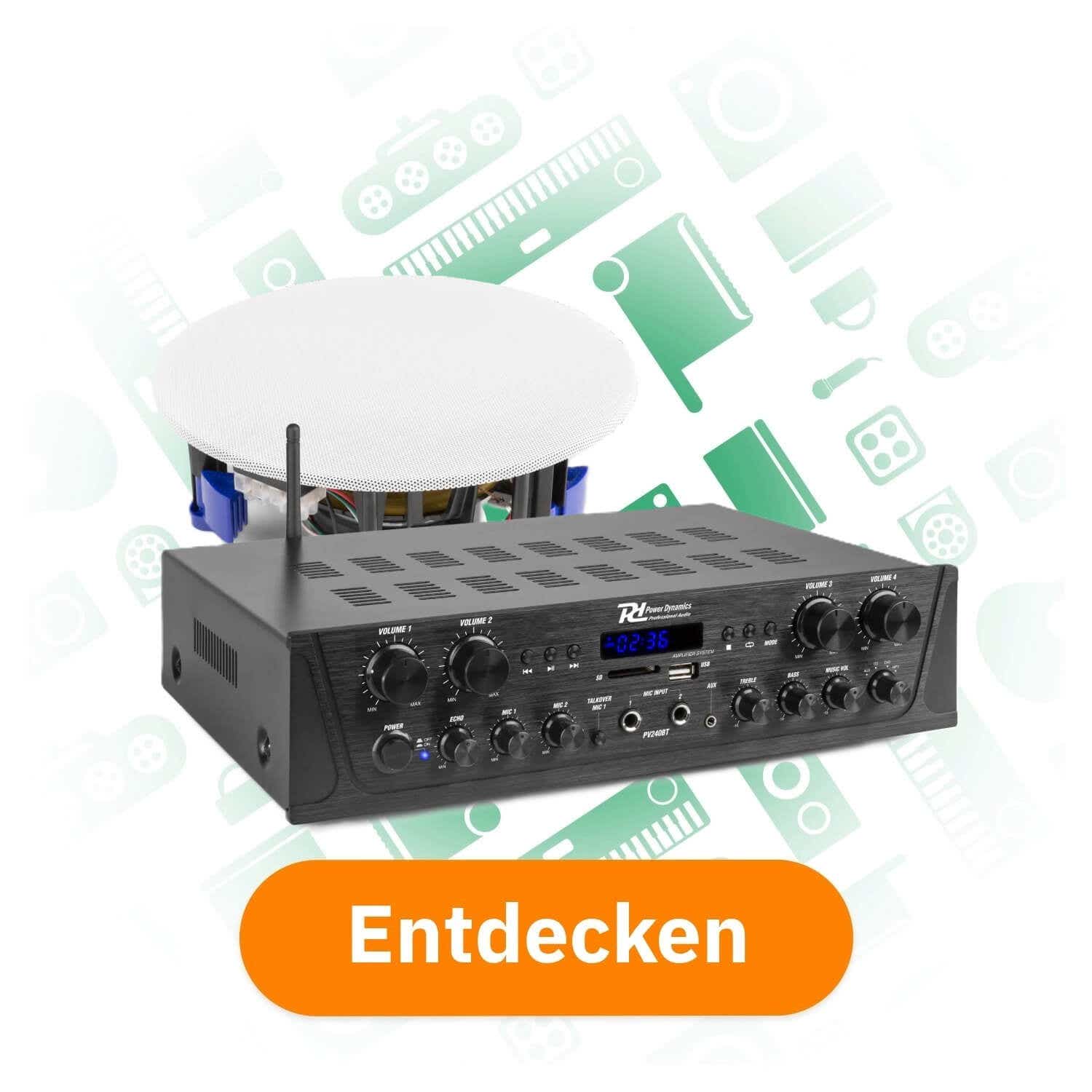 Power Dynamics PV240BT 4-Zonen Soundanlage mit Bluetooth entdecken