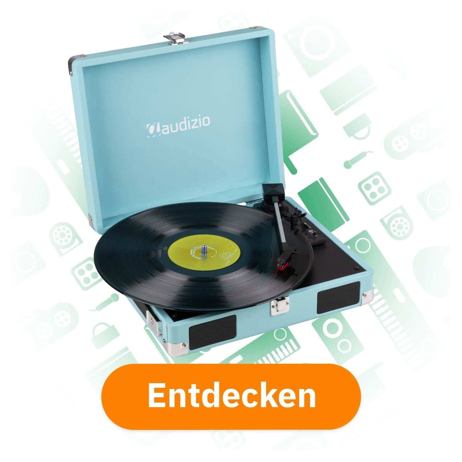 Audizio RP111BL Plattenspieler mit Lautsprechern entdecken