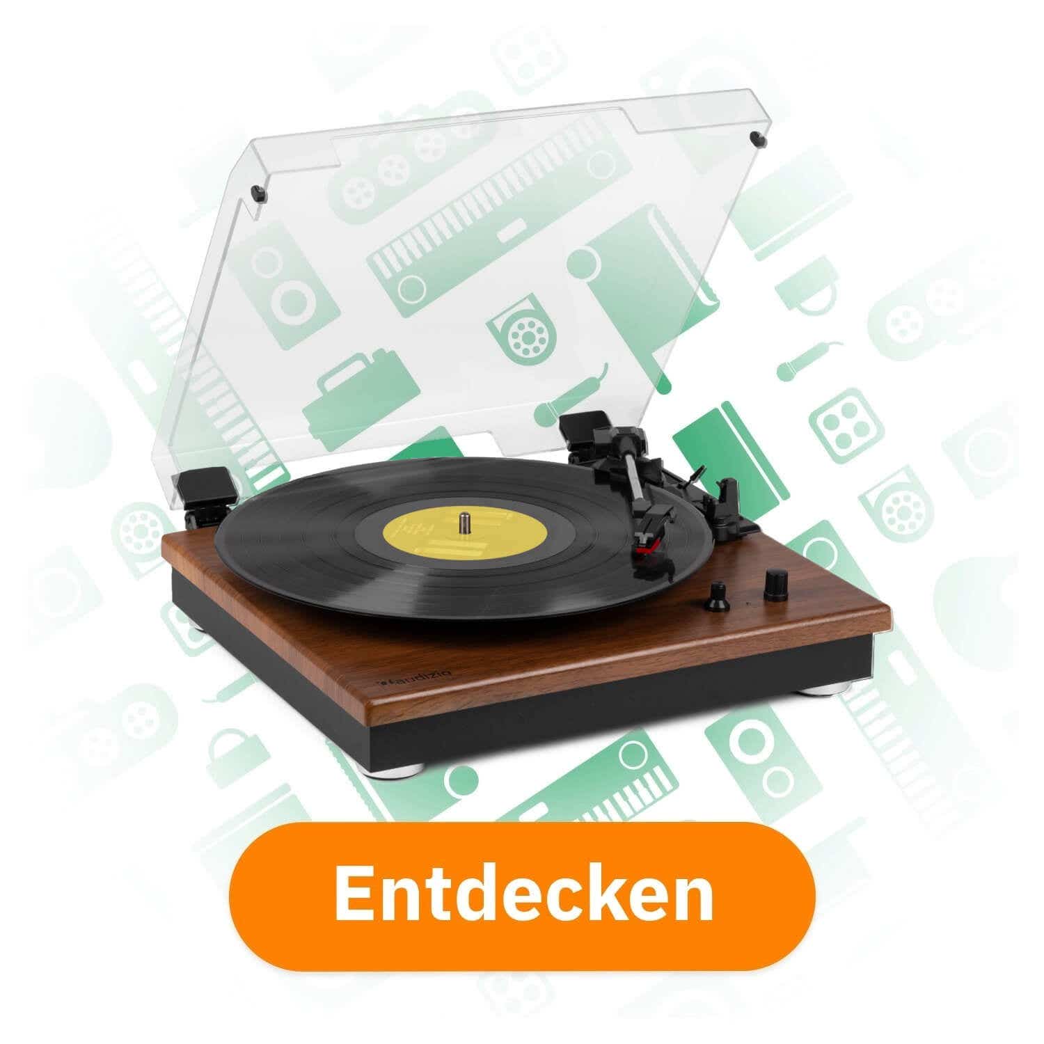 Audizio RP116LW Plattenspieler im Koffer entdecken