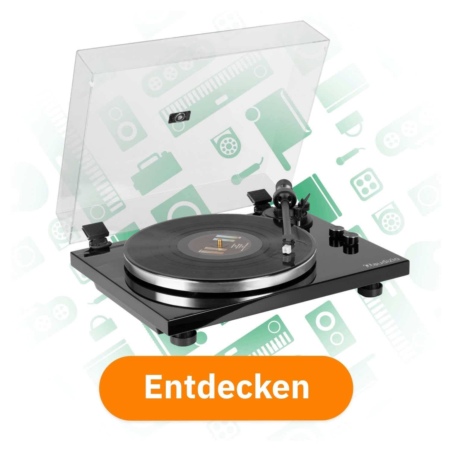 Audizio Toledo – Premium HiFi-Plattenspieler – Bluetooth-Out