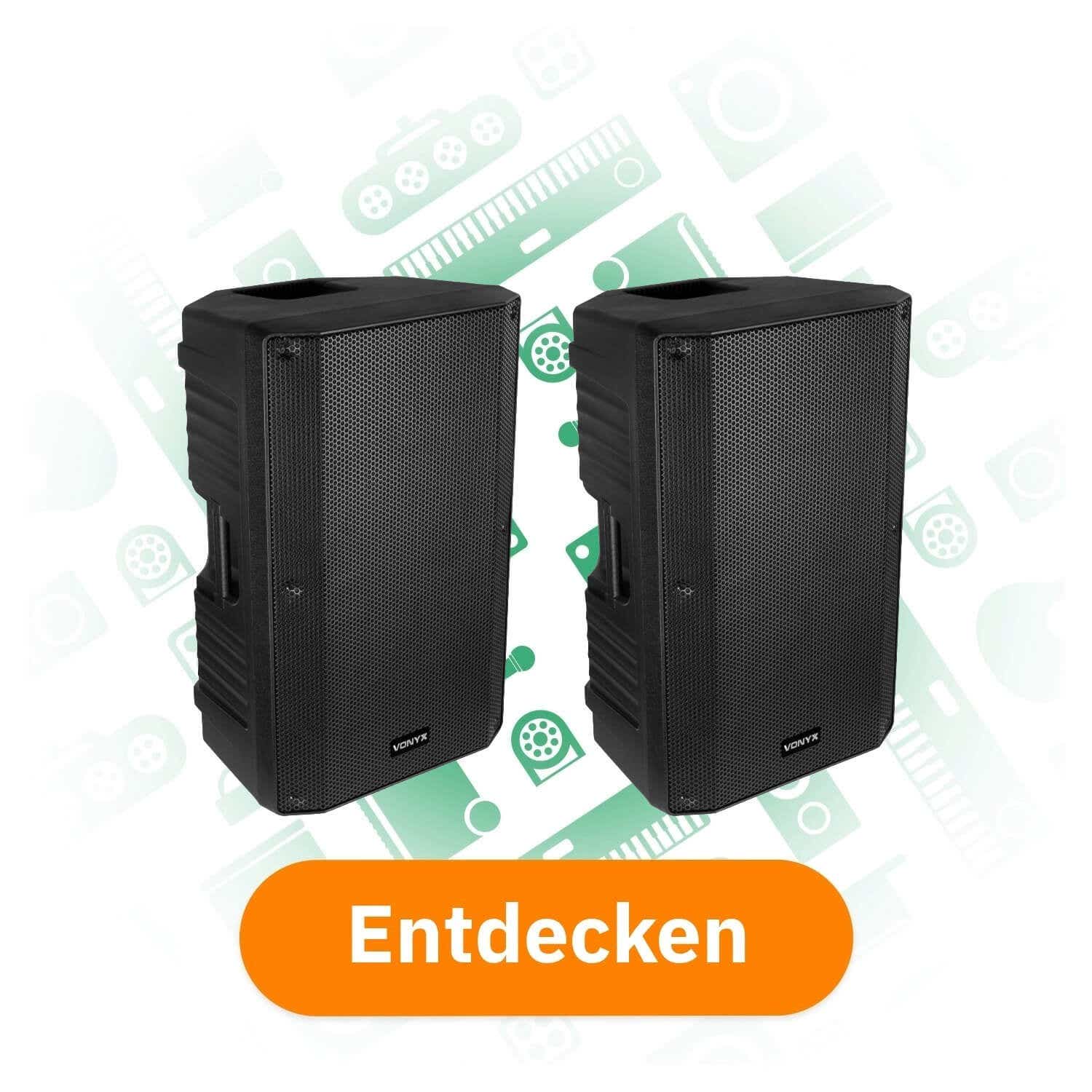 Vonyx komplettes PA Lautsprecher Set 12 Zoll entdecken