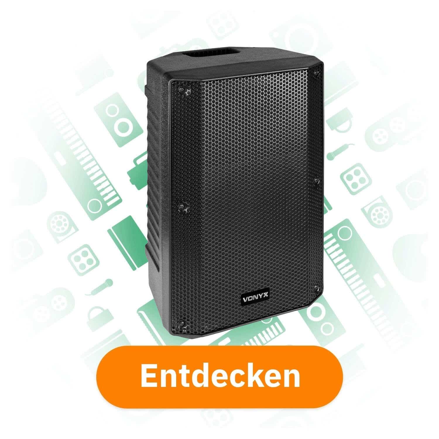 Vonyx VSA10BT Aktivlautsprecher 500W bi-amped mit Bluetooth und MP3 entdecken