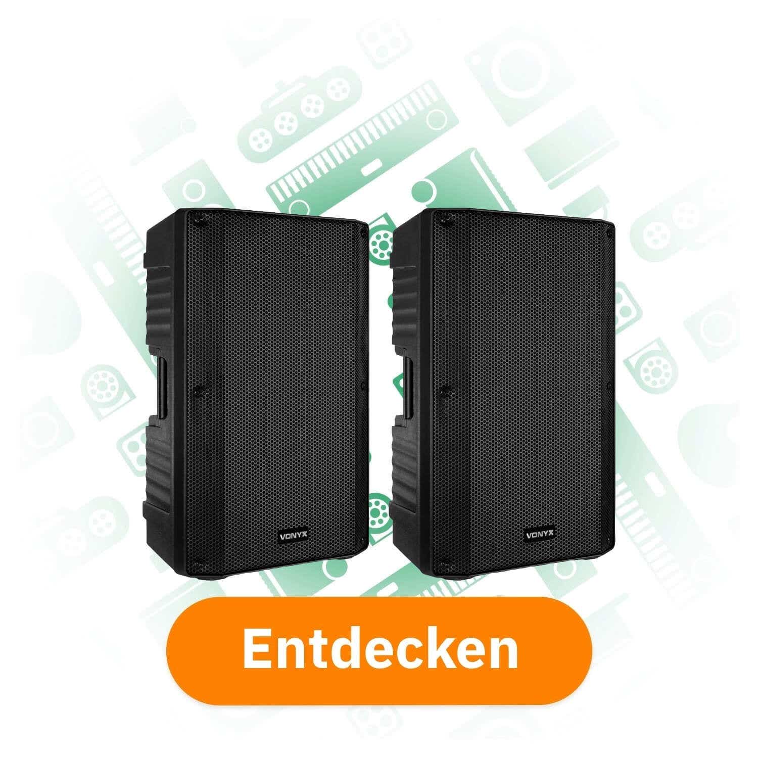 Vonyx VSA12 12-Zoll-PA Anlage mit komplettem Zubehör entdecken