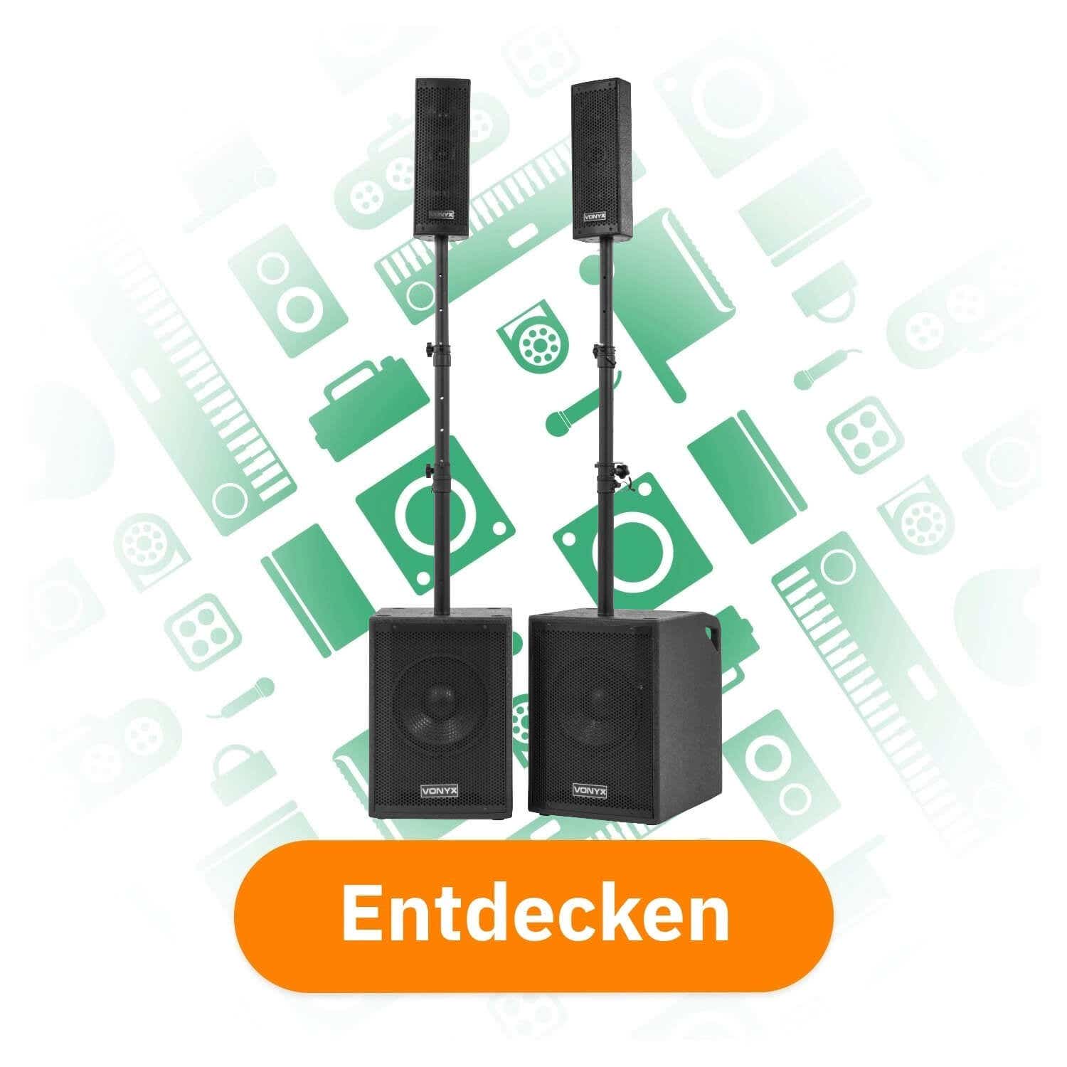 Vonyx VX1020BT beliebtes Aktivlautsprecher-Set mit Bluetooth entdecken