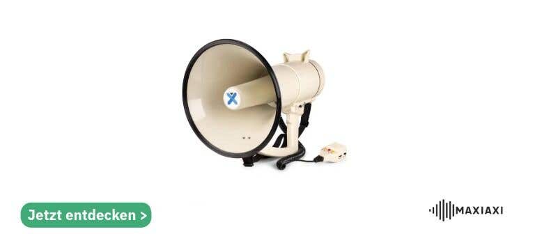Vonyx MEG120 Megaphon – 120W mit Sirene und abnehmbarem Mikrofon - jetzt entdecken