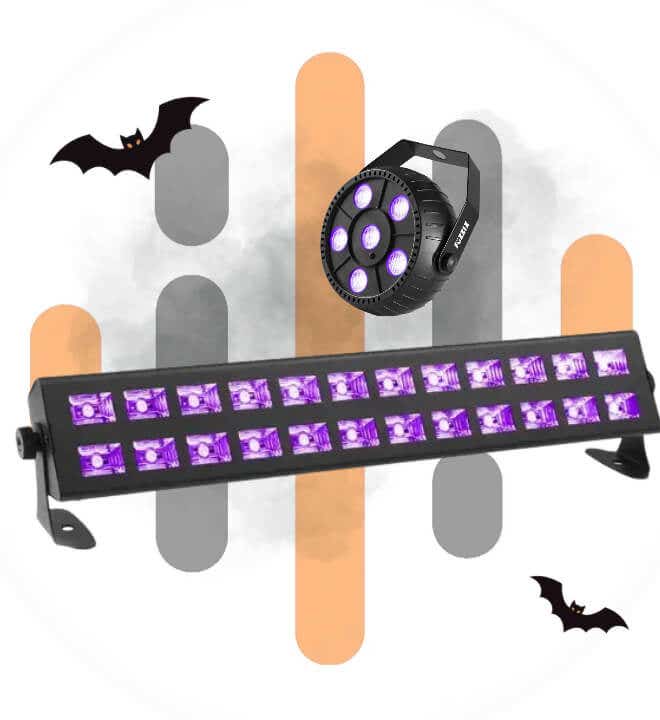 Lumière noire UV pour vos soirées halloween